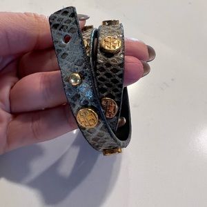 Tory Burch leather wrap bracelet